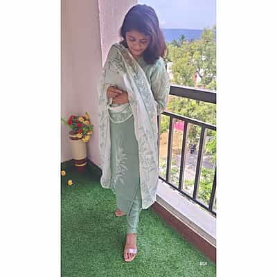 " TAMARA" Viscose Organza Suit Set