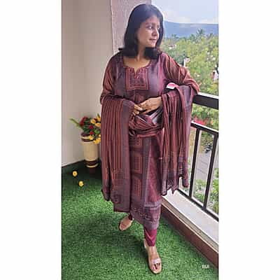 "MADHUBAN" Muslin Silk Festive Suit Set "MADHUBAN" Muslin Silk Festive Suit Set