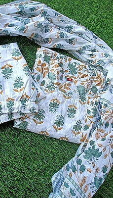 "Veena" - Premium Cotton suit set Summer Edit "Veena" - Premium Cotton suit set Summer Edit