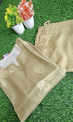"DIYA" Pure Muslin Plazzo Set "DIYA" Pure Muslin Plazzo Set