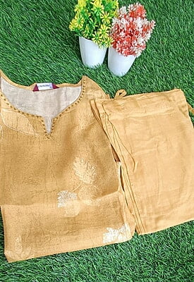 "DIYA" Pure Muslin Plazzo Set "DIYA" Pure Muslin Plazzo Set