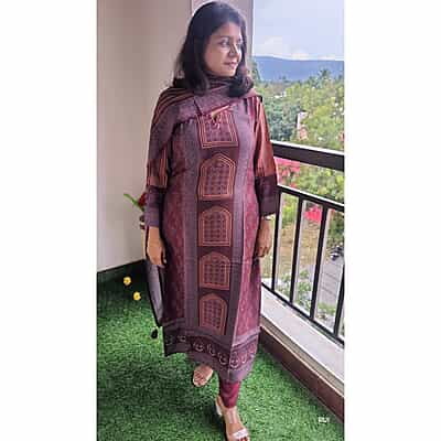 "MADHUBAN" Muslin Silk Festive Suit Set "MADHUBAN" Muslin Silk Festive Suit Set