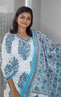 "Mehek" Jaipuri Block Print Suit Set "Mehek" Jaipuri Block Print Suit Set