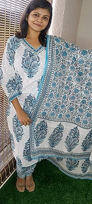 "Mehek" Jaipuri Block Print Suit Set "Mehek" Jaipuri Block Print Suit Set