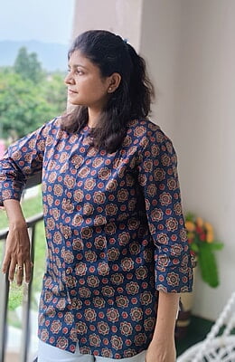Kalamkari Short Kurti Kalamkari Short Kurti