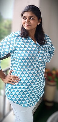Abstract Design Short Kurti Abstract Design Short Kurti