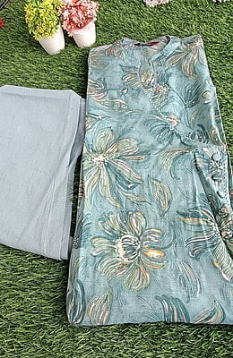 Siyaa Muslin Angrakha Kurti Set Siyaa Muslin Angrakha Kurti Set