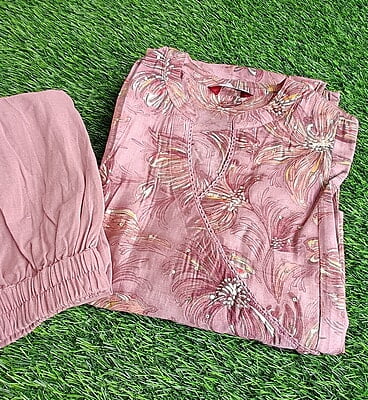 Siyaa Muslin Angrakha Kurti Set Siyaa Muslin Angrakha Kurti Set