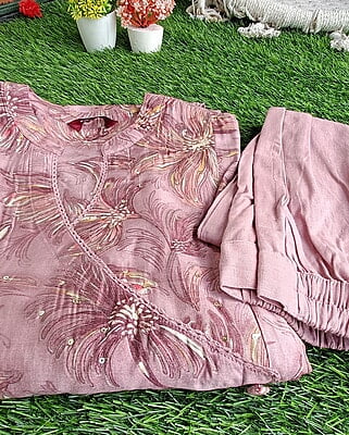 Siyaa Muslin Angrakha Kurti Set Siyaa Muslin Angrakha Kurti Set