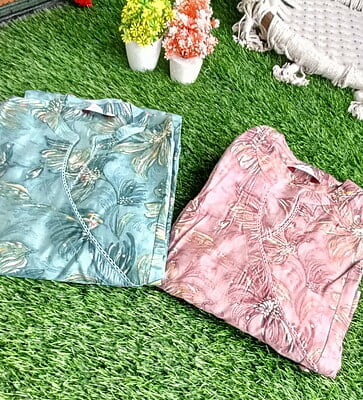 Siyaa Muslin Angrakha Kurti Set Siyaa Muslin Angrakha Kurti Set