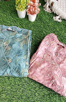 Siyaa Muslin Angrakha Kurti Set Siyaa Muslin Angrakha Kurti Set