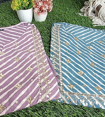 Gotapatti Lehariya Kurta Set