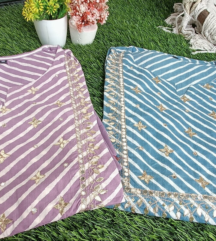 Gotapatti Lehariya Kurta Set Gotapatti Lehariya Kurta Set