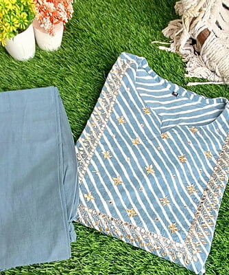 Gotapatti Lehariya Kurta Set Gotapatti Lehariya Kurta Set
