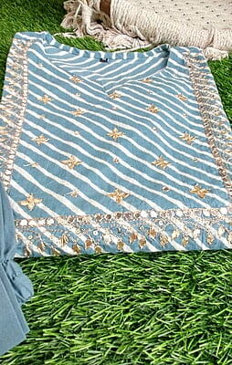 Gotapatti Lehariya Kurta Set Gotapatti Lehariya Kurta Set