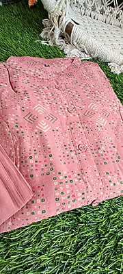 Juhi Bandhani Silk Kurta Set Juhi Bandhani Silk Kurta Set