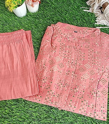 Juhi Bandhani Silk Kurta Set Juhi Bandhani Silk Kurta Set