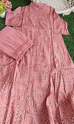 Juhi Bandhani Silk Kurta Set Juhi Bandhani Silk Kurta Set