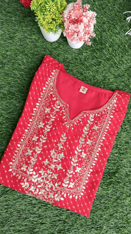Surkh Lehariya Kurti Surkh Lehariya Kurti