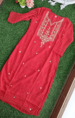 Surkh Lehariya Kurti Surkh Lehariya Kurti