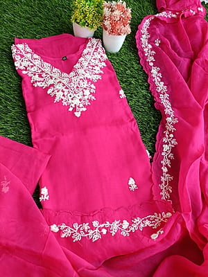 "SHIKHA" Hand Embroidered Suit Set "SHIKHA" Hand Embroidered Suit Set