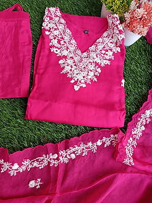 "SHIKHA" Hand Embroidered Suit Set "SHIKHA" Hand Embroidered Suit Set