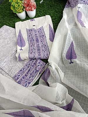 "DAALI" Pure Khadi Cotton Suit Set "DAALI" Pure Khadi Cotton Suit Set