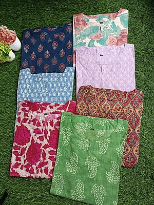 "SIMAR" Pure Cotton Kurtis
