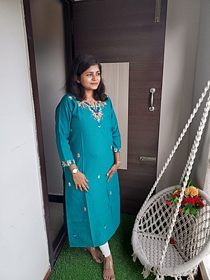 "ROOH" Indigo Cotton Kurta Set "ROOH" Indigo Cotton Kurta Set
